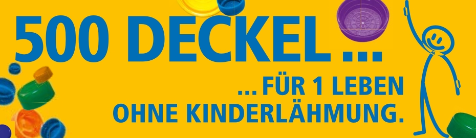 Deckel gegen Polio Info